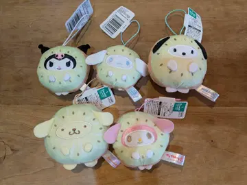 산리오 캐릭터즈 후르츠 인형옷 마스코트 키위