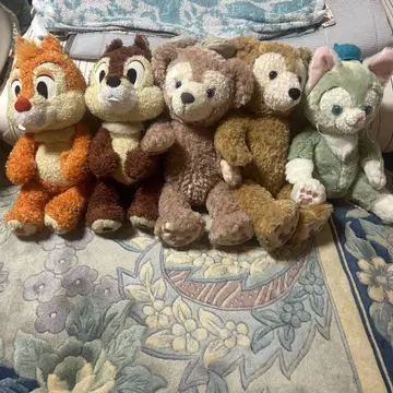봉제 인형 세트 칩과 데일 더피 젤라토니 5점