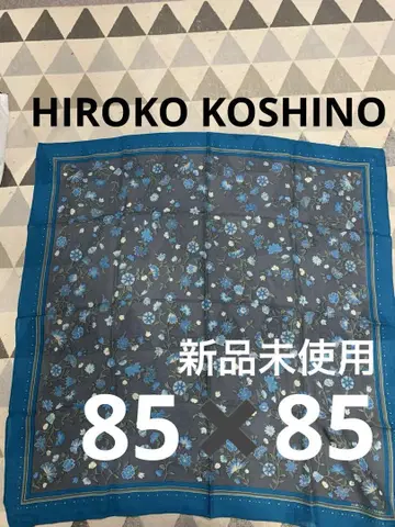 HIROKO KOSHINO MOONBAT 꽃무늬 스카프. 빈티지 제품.