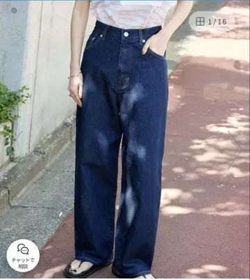 ULT 라이트 데님 하이 라이즈 루즈 5PKT size 038