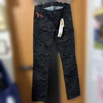 카모플라쥬 슬림핏 팬츠