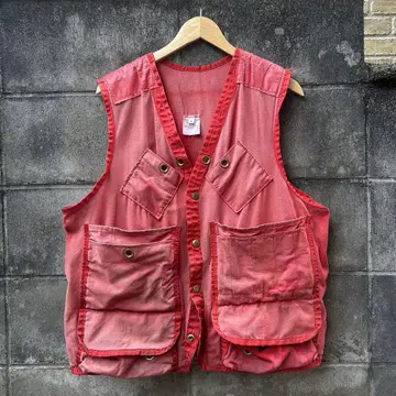 80s 90s 빈티지 삼림 경비대 로거 베스트 헌팅 베스트