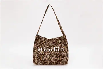 Matin Kim 레오파드 무늬 토트백