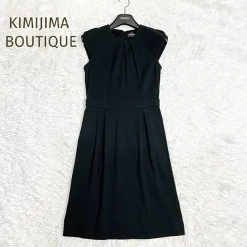 KIMIJIMA BOUTIQUE 노스리브 원피스 면 블랙 S