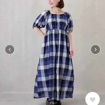 쁘띠마인 LIEN 링크 어깨 트임 체크 원피스