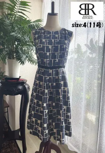 [ 바나나리퍼블릭 ] 바나리파 슬리브리스 원피스 M 11호 실크