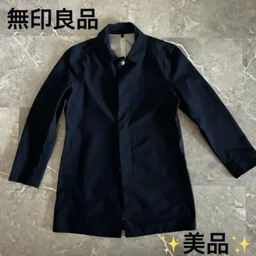 새상품급 네이비 스텐카라 코트 나일론 코트 발수 코트 MUJI 무인양품
