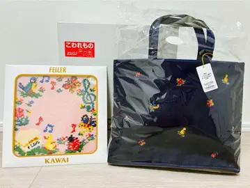 페이러 학교 토트백 카와이 손수건 KAWAI