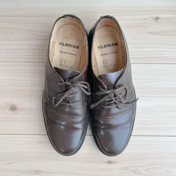 KLEMAN 브라운 레이스업 슈즈 38