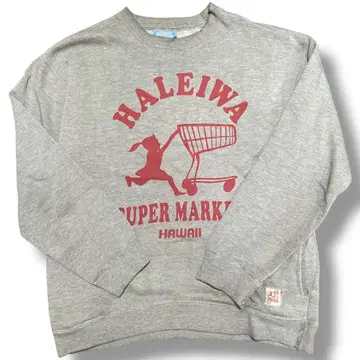 빈티지 HALEIWA SUPER MARKET 맨투맨 그레이