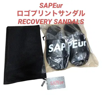 새상품 사풀 로고 프린트 샌들 RECOVERY SANDALS L 블랙