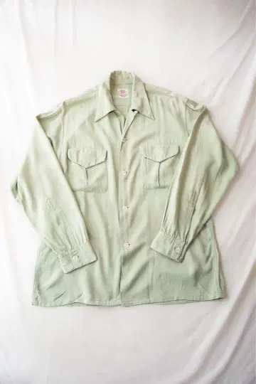 50s 레이온 셔츠 (BRENT) 50s 오픈 카라 레이온 셔츠