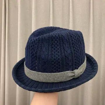[ 새상품급 ] 오버라이드 햇 네이비 케이블 짜임