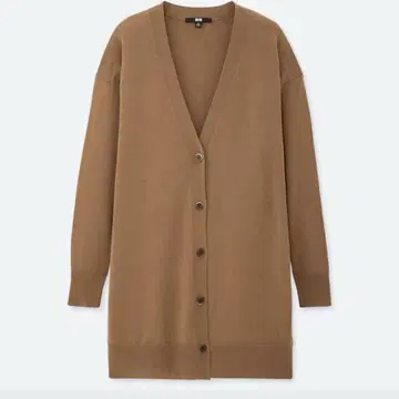 UNIQLO 엑스트라 파인 메리노 V넥 롱 가디건 L 사이즈