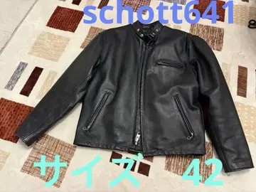 Schott 블랙 싱글 라이더 자켓