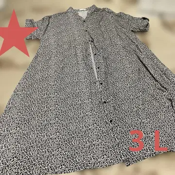 꽃무늬 가디건 겉옷 빅 루즈 빅 사이즈 3 L