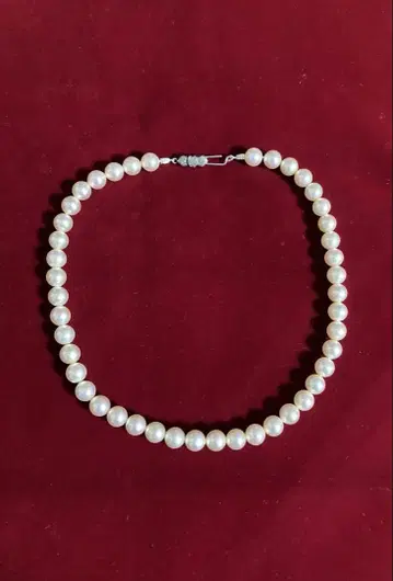 빈티지 펄 목걸이 길이 약 40cm