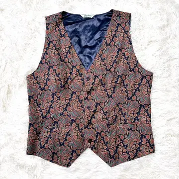[ 구제 의류 ] 빈티지 Backers 페이즐리 무늬 베스트 L 사이즈