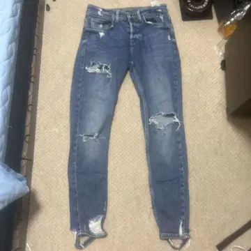 ZARA 데미지 스키니 데미지 진