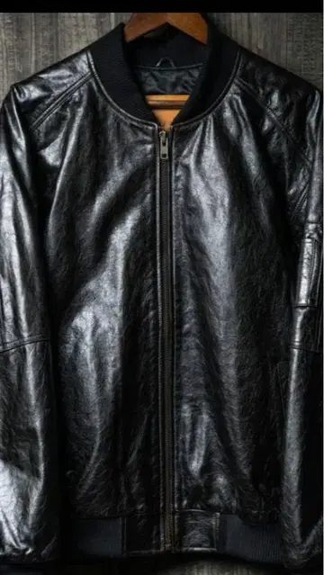 PABLO VINCI Leather bomber jacket M
