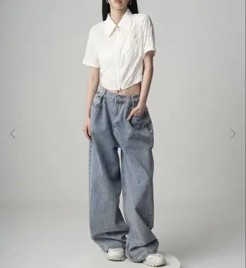 Avandress 화이트 반팔 셔츠 S