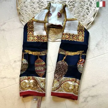 레어 Italy 빈티지 vintage 실크100% 대형 스카프