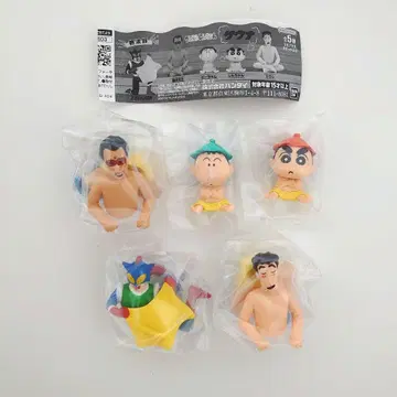 가챠 짱구는 못말려(크레용 신짱) 사우나 전 5종 컴프 세트