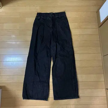 JEANASIS 다크 데님 와이드 팬츠