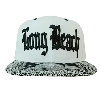 새상품 롱비치 페이즐리 스냅백 캡 모자 longbeach