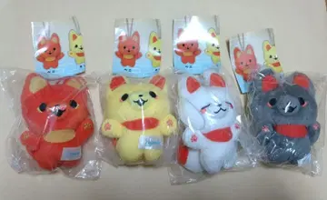 신님 여우와 샐러리맨 봉제 인형 가챠가챠 4종 컴플리트 세트