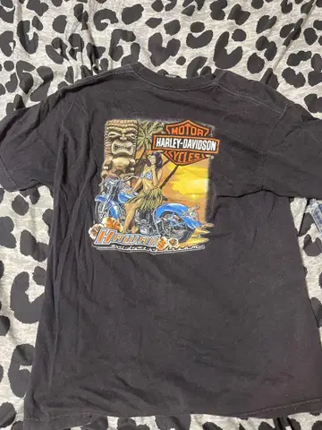Harley-Davidson 바이크 그래픽 T셔츠