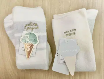 택 포함 미사용 새상품 GELATO PIQUE 룸삭스 세트