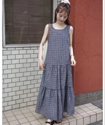 jumelle 백리본 체크 원피스