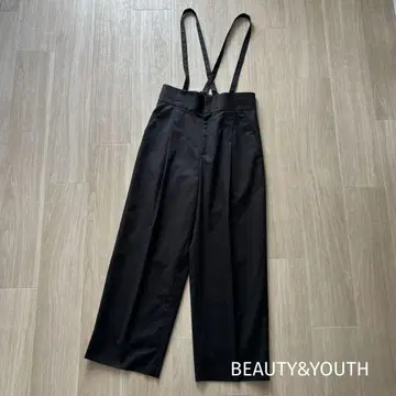 23AW BEAUTY&YOUTH 폴리에스테르 블렌드 서스펜더 팬츠
