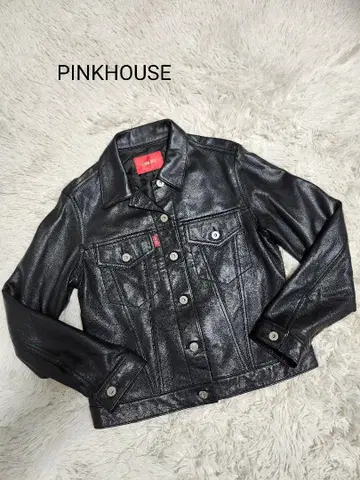 PINKHOUSE 블랙 가죽 자켓
