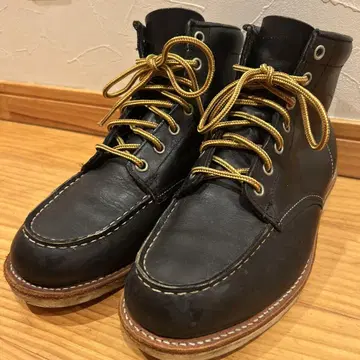 블랙 가죽 부츠 레드윙 (풍)