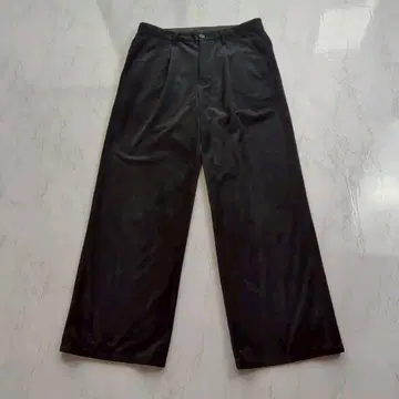 새상품급 HARE 하레 블랙 와이드 팬츠 M 파일 폴리에스테르