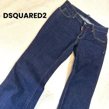 DSQUARED2 데님 팬츠 청바지 38 스트레이트 다크 네이비 여성용