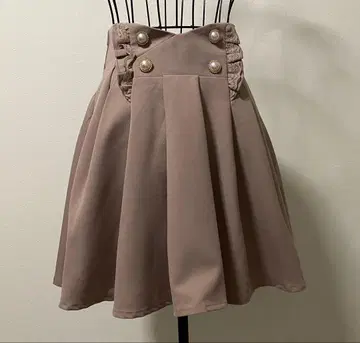 로지타 스커트 비쥬 핑크 플레어