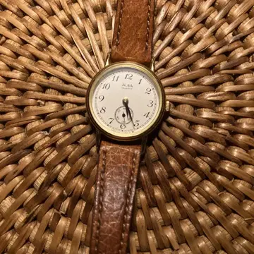 SEIKO ALBA 쿼츠 손목시계 스몰 세컨드