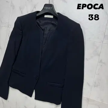 [컨디션 최상] EPOCA 노카라 자켓 네이비 38