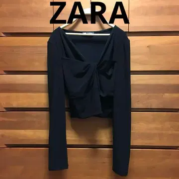 자라 블랙 스트레치 티셔츠 숏