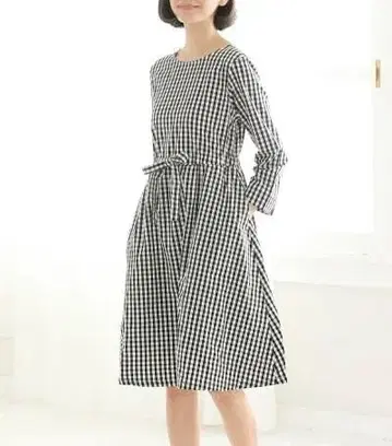 새상품급! AFTERNOON TEA WARDROBE 깅엄 체크 원피스