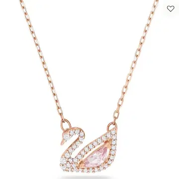 스와로브스키 SWAROVSKI SWAN 목걸이 로즈 골드