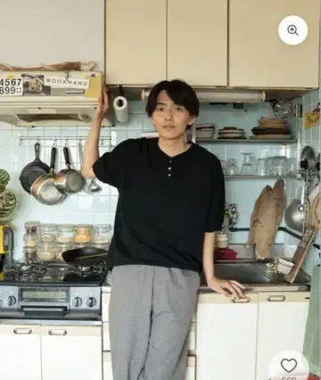 헨리넥 반팔 T셔츠 블랙 S사이즈 BONBON