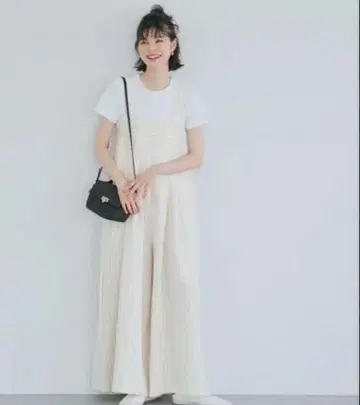 COCA 아이보리 스트라이프 살로펫 L 사이즈