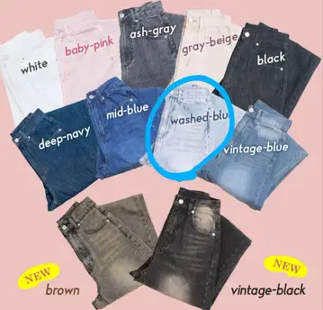 2g2c TWW 데님 팬츠 washed-blue