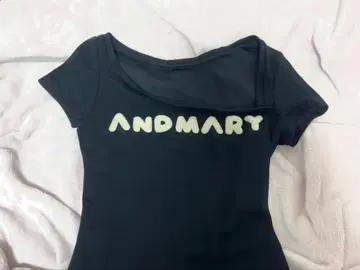 ANDMARY Mary logo tops black
