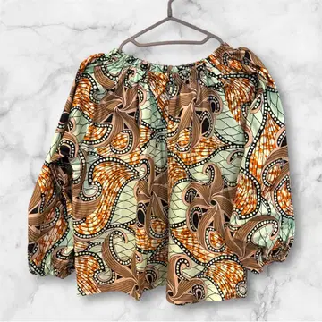 아프리카 원단 갓파형 상의 L 사이즈