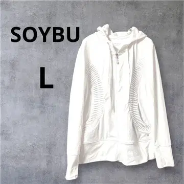 SOYBU 화이트 후드티 L 사이즈 썸홀